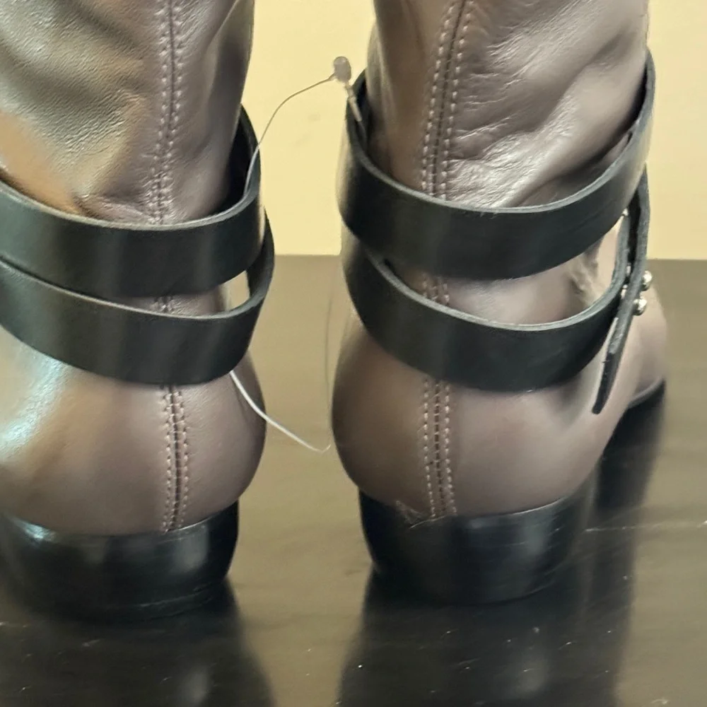 Pour La Victoire Gray Over the Knee Pull Up Boots, Like New